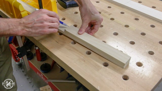 DIY Spice Rack marking wood