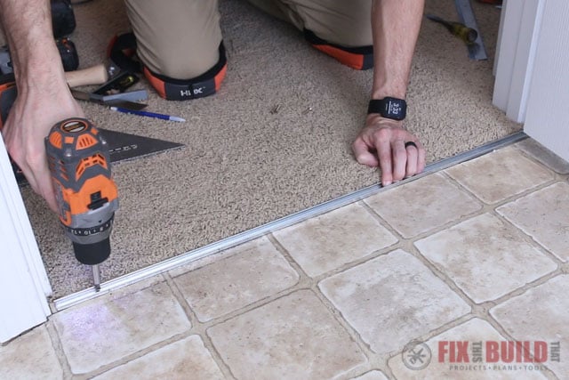 installing vinyl flooring transition