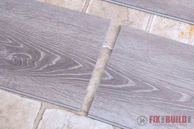 clean cut on vinyl plank flooring