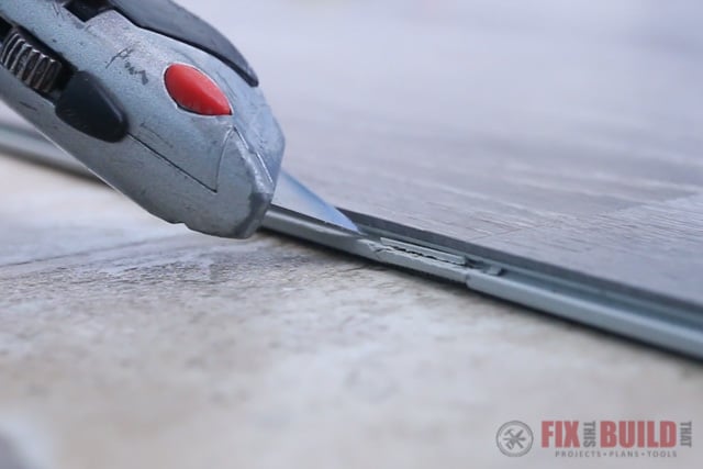 debris in groove
