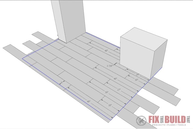 vinyl plank flooring layout
