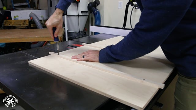 attaching runners to table saw sled