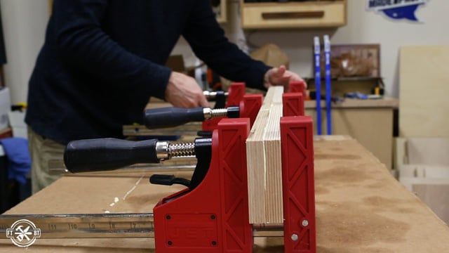 gluing plywood for crosscut sled