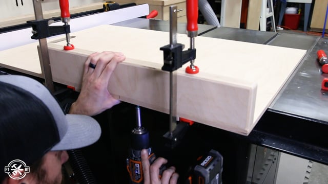 attaching fence to table saw sled