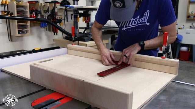 squaring up fence on table saw sled