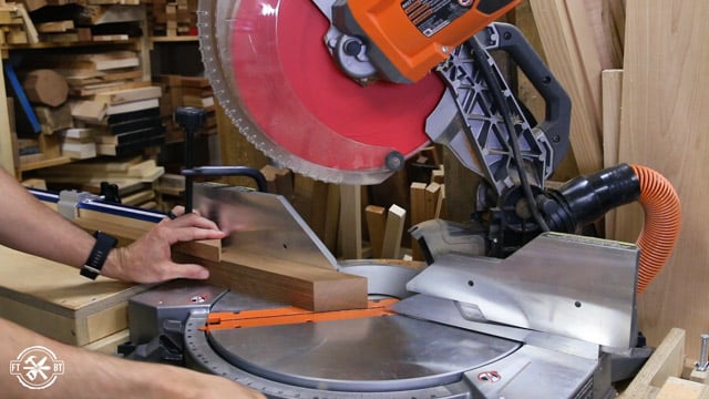 miter saw to cut chair legs to length