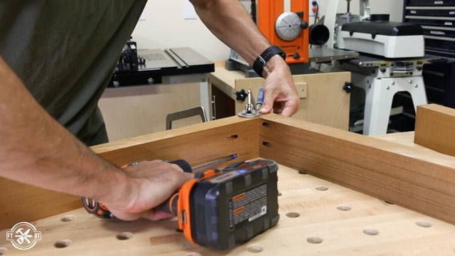 Attaching two pieces of wood for chair