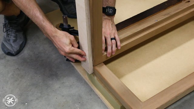 getting the chair leg flush with the base