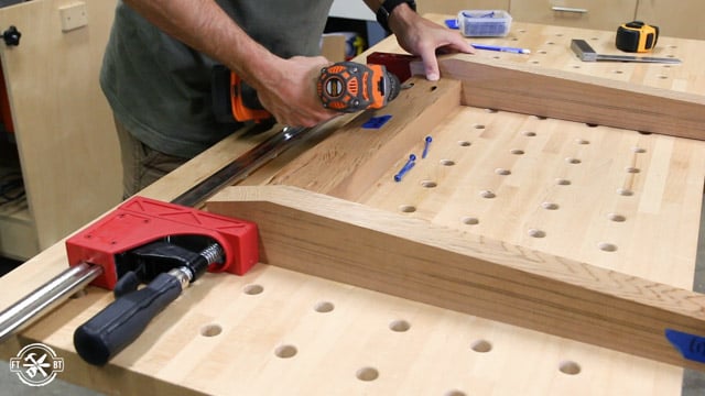 adding top rail to chair