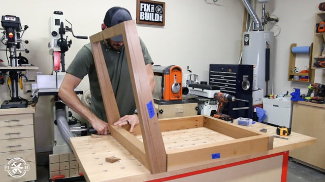 screwing chair back to chair base