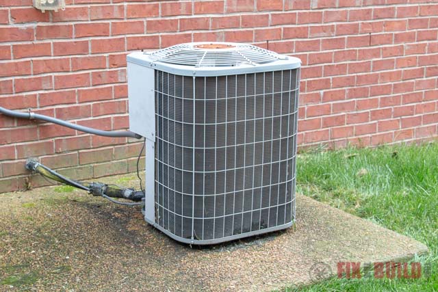 dirty outside ac unit