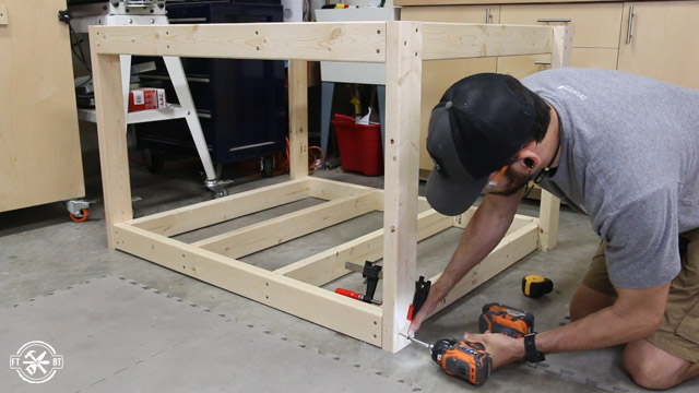 attaching the bottom frame