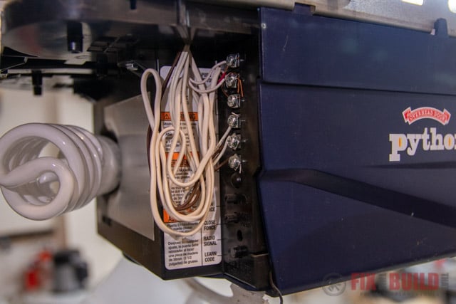 wiring aladdin connect garage door opener