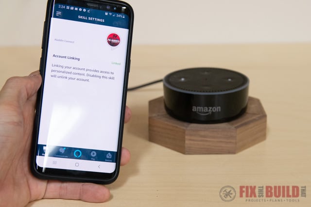 aladdin connect alexa setup
