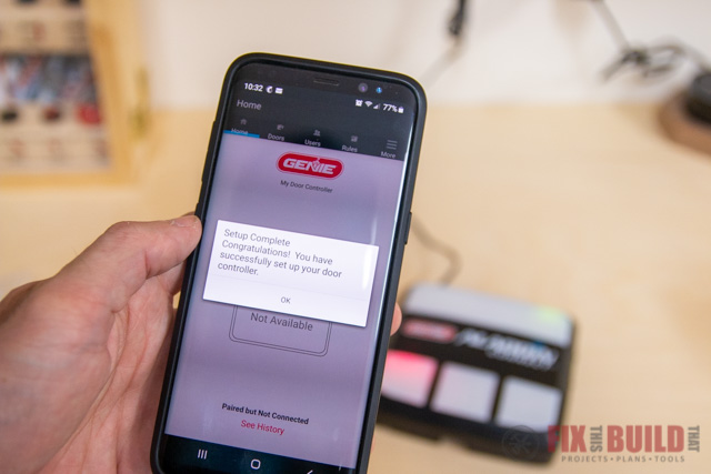 genie aladdin connect wifi setup