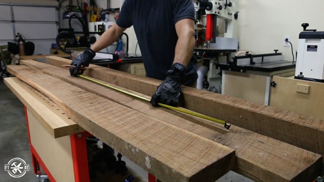 Measuring rough lumber