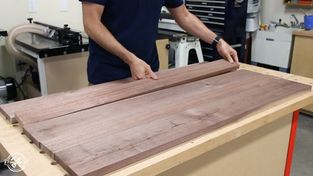 moving pieces of wood to find best look