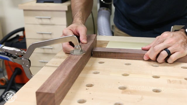 marking spots for dowel joinery
