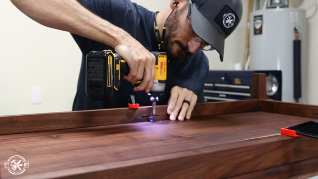 attaching shelf to coffee table