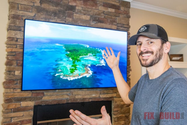 How to Mount a TV above a Fireplace and hide wires
