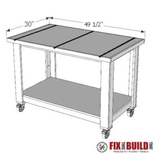 Table Saw Outfeed Table PDF Plan