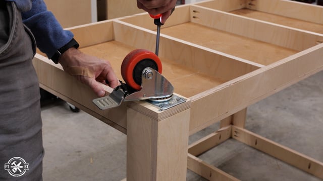 adding castors to table legs