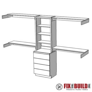 diy closet organizer shelves plans