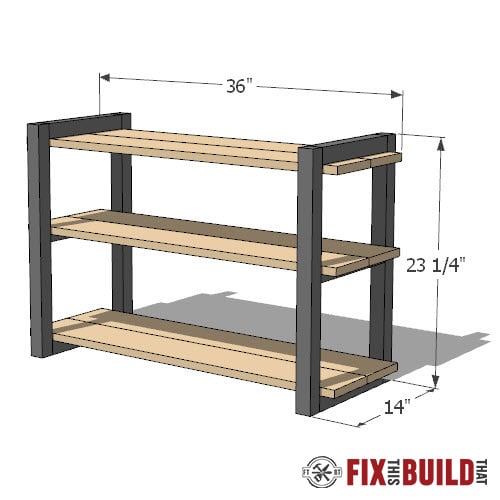 diy shoe rack plans
