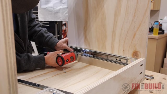install drawer slide using spacer