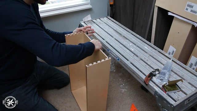 putting together drawers