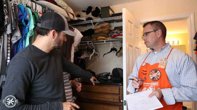 discussing needs for new closet design
