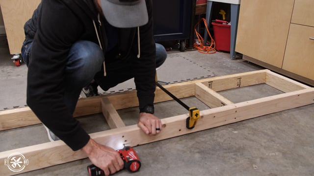 adding support bracing to the shelf