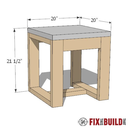 Diy Outdoor Side Table