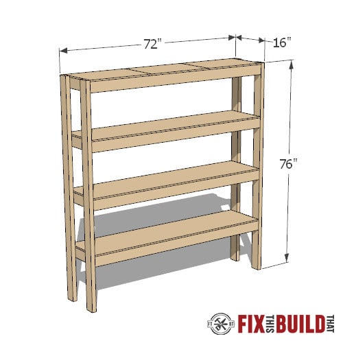 diy garage shelves plans