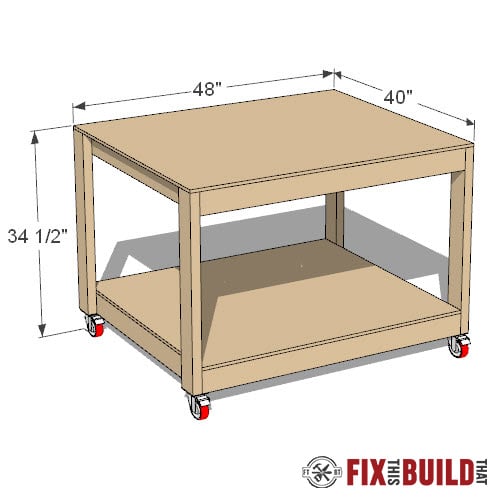 DIY Work Table Plans