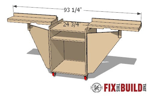 Mobile Miter Saw Station
