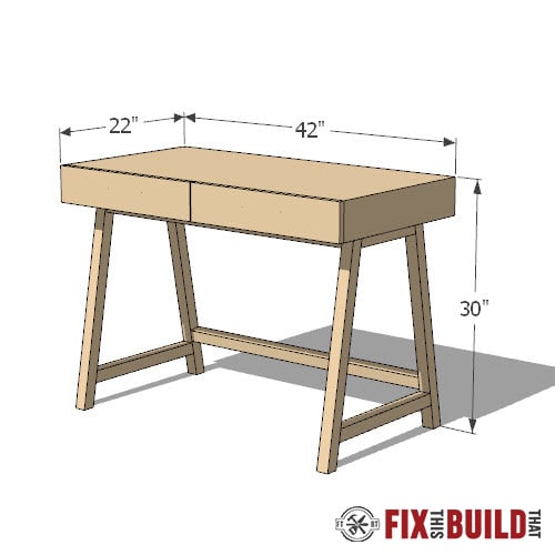 modern diy desk plans