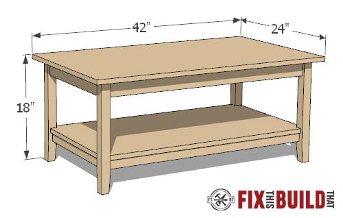 DIY Farmhouse Coffee Table
