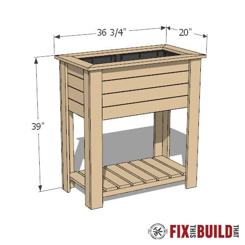 DIY Raised Planter Box