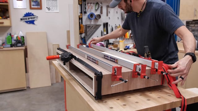 using web clamps to clamp desk