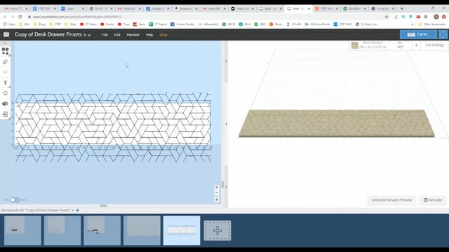 Using X-Carve to design pattern