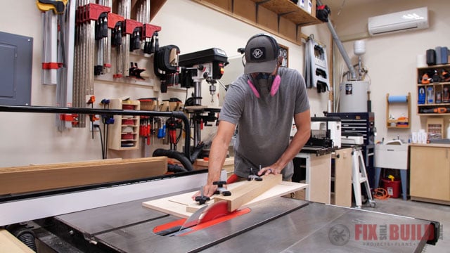 using tapering jig