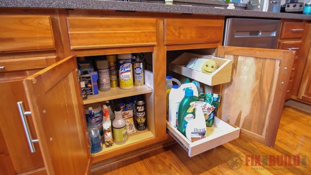 DIY Under Sink Storage