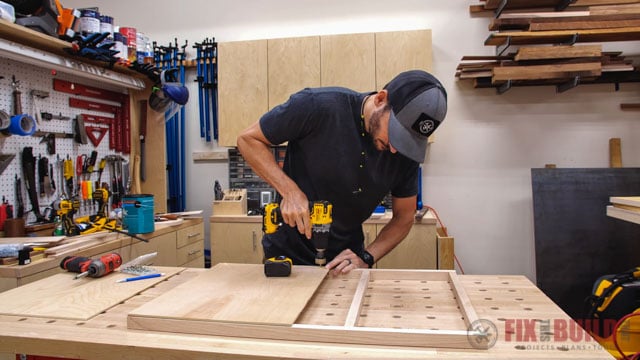 attaching panels to frame
