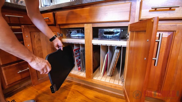 DIY Cutting Board Storage