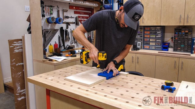 using shelf jig to add holes