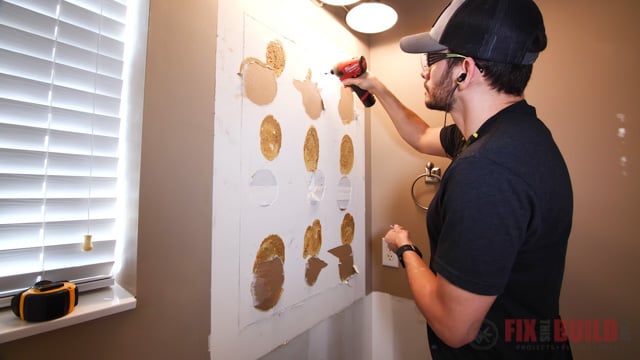 removing screws from damaged drywall