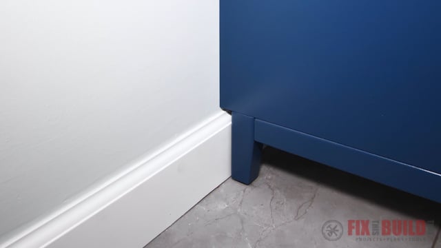 offset feet clear the baseboards