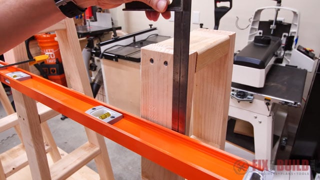check A frame alignment with level