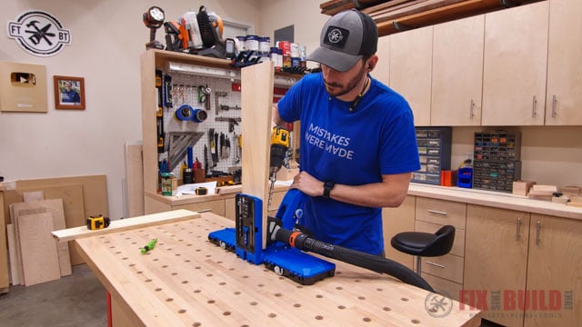 adding pocket holes to plywood